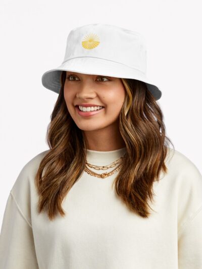 Greta Van Fleet 'Heat Above' Yellow Symbol Bucket Hat Official Greta Van Fleet Merch