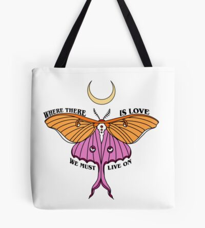 Greta Van Fleet Lesbian Pride Luna Moth Tote Bag Official Greta Van Fleet Merch