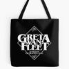 Red RhinoGreta Van Fleet Greta Van Fleet Greta Van Fleet Greta Van Fleet, Greta Van Fleet Greta Van Fleet Greta Van Fleet Tote Bag Official Cow Anime Merch