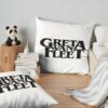 Greta Van Fleet Merch Greta Van Fleet Logo Throw Pillow Official Greta Van Fleet Merch