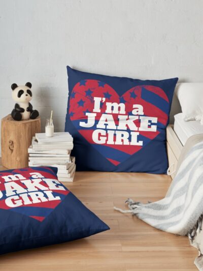 Im A Jake Kiszka Girl Greta Van Fleet Fan Gvf Girlfriend Throw Pillow Official Greta Van Fleet Merch