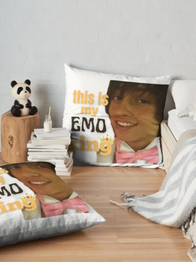 Jake Kiszka Emo Throw Pillow Official Greta Van Fleet Merch