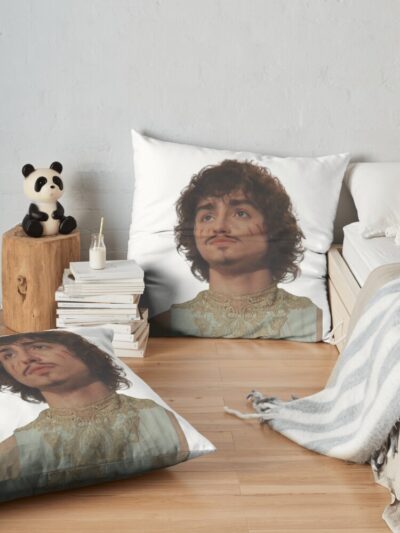 Josh Kiszka Greta Van Fleet Throw Pillow Official Greta Van Fleet Merch