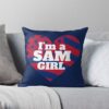 Im A Sam Kiszka Girl Greta Van Fleet Fan Gvf Girlfriend Throw Pillow Official Greta Van Fleet Merch