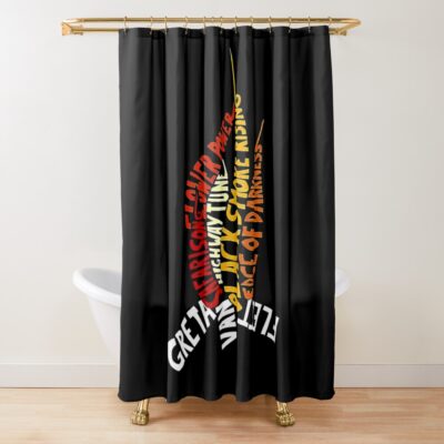 Music Greta Van Metal Fleet  N Roll Van Fleet Robert For Fans Shower Curtain Official Greta Van Fleet Merch